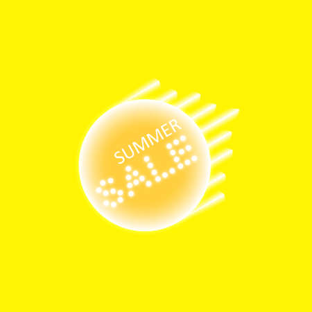 Abstract yellow energy ring and speed lines on a yellow background.のイラスト素材