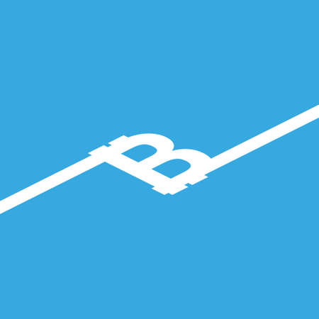 Bitcoin sign icon for internet money. Crypto currency symbol and coin image for using in web projects or mobile applications. Blockchain based secure cryptocurrency. isometricの写真素材
