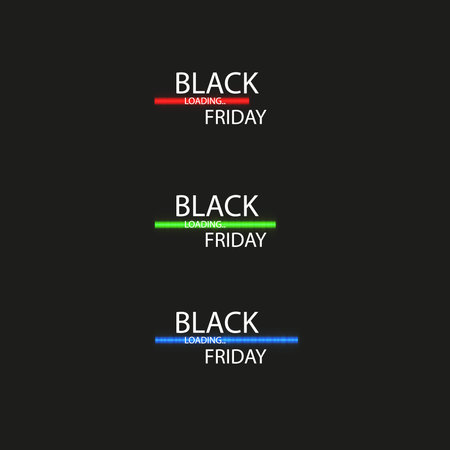 Black Friday with Loading Bar . Black Friday Sale Concept.