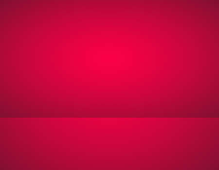 Empty red color product showcase. Studio room background. Used as background for display your productのイラスト素材