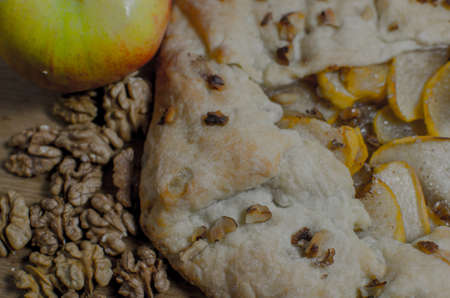 delicious apple pieの写真素材