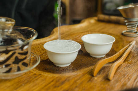 Chinese tea ceremony with Anchang. Rest for the soulの写真素材