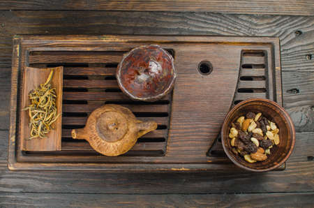 Chinese tea ceremony with Anchang. Rest for the soulの写真素材