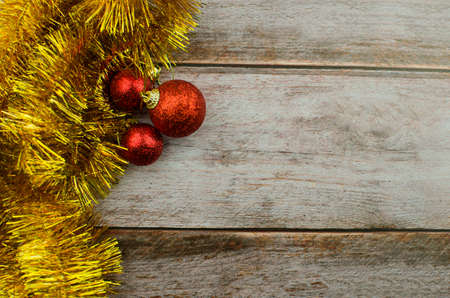 Christmas background new year winter tree gifts nuts bumps handsの写真素材