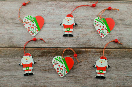 Christmas background new year winter tree gifts nuts bumps handsの写真素材