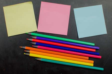 School office supplies including board.の写真素材