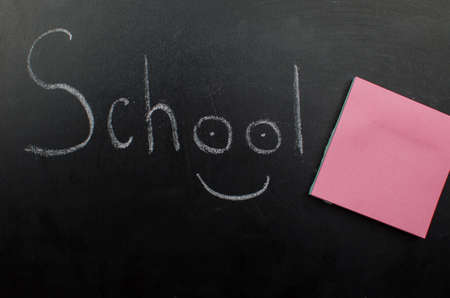 School office supplies including board.の写真素材