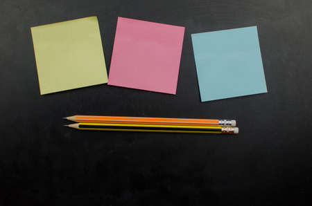 School office supplies including board.の写真素材