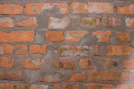Industrial background, empty grunge urban street with warehouse brick wall. Blackの写真素材