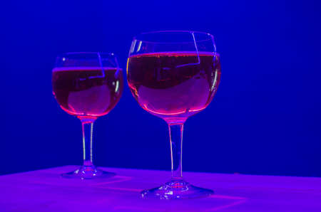 glasses with alcoholic cocktail for a party at the event. Copy spaceの写真素材