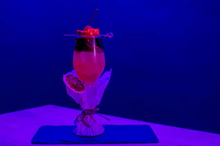 glasses with alcoholic cocktail for a party at the event. Copy spaceの写真素材