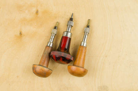 Tools set of jewellery. Jewelry workplace on metal background with copy space for text.の写真素材