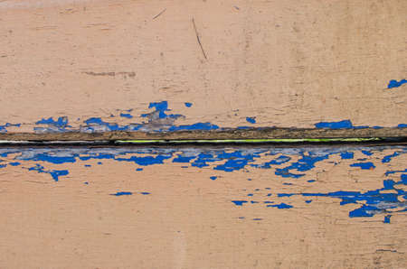 Weathered wood backgroundtufted paint. Copy space for textの写真素材