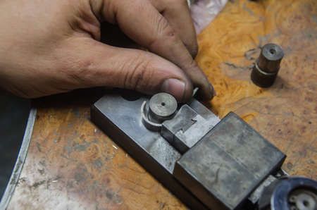 Jewelry factory and Design. jewelry production of a ringsの写真素材