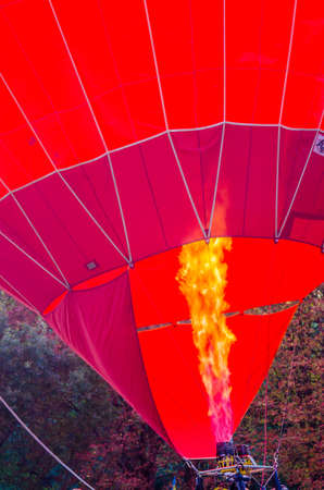 Flame from a hot air balloonの写真素材