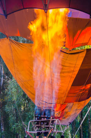 Flame from a hot air balloonの写真素材