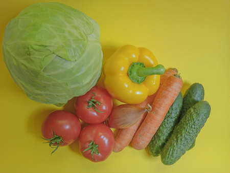 Vegetables in a natural textile bag, healthy food, saving the planet. の写真素材