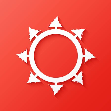 Christmas applique backgroundのイラスト素材