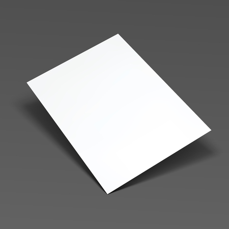 Empty white paper sheet. Vector Illustration EPS10.のイラスト素材