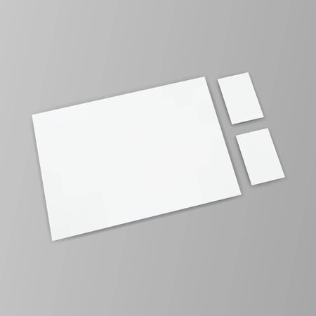 Blank business cards.のイラスト素材