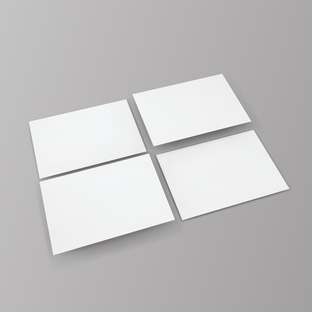 Blank business cards.のイラスト素材