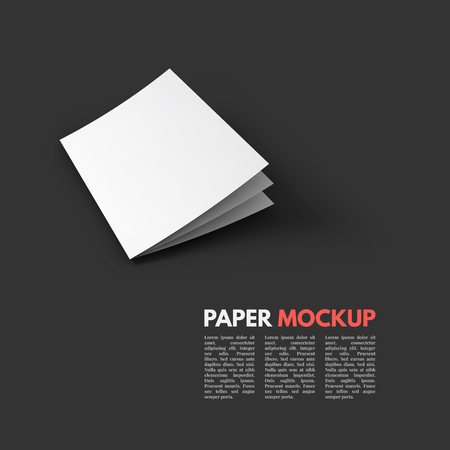 Magazine, booklet, postcard, business card or brochure mockup template. のイラスト素材