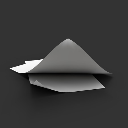 Stack of pages with curved corners. Business mockup template. Presentation of your branding and identity design. Vector Illustration EPS10.のイラスト素材