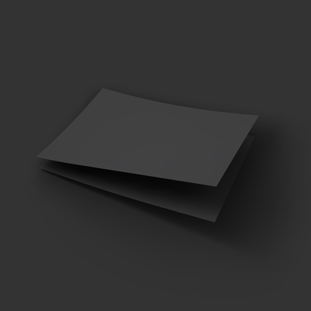 Stack of pages. Business mockup template. Presentation of your branding and identity design. Vector Illustration .のイラスト素材