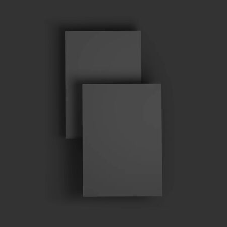 Stack of pages. Business mockup template. Presentation of your branding and identity design. Vector Illustration EPS10.のイラスト素材