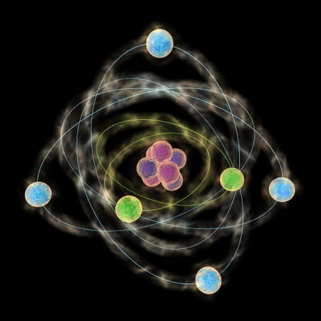 Planetary model of atomの写真素材
