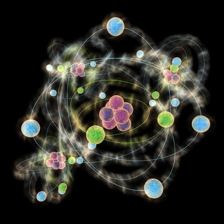 Planetary model of atomの写真素材