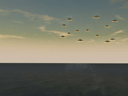 UFOs - Unidentified Flying Objectsの写真素材