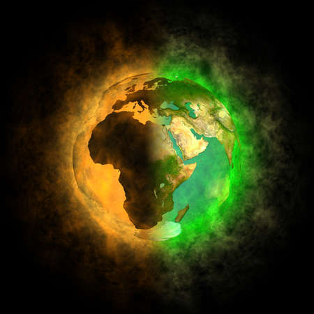 2012 - Transformation of Earth - Europe, Asia, Africaの写真素材