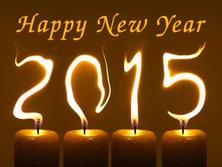 Happy new year 2015の写真素材