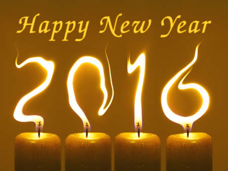 Happy new year 2016の写真素材