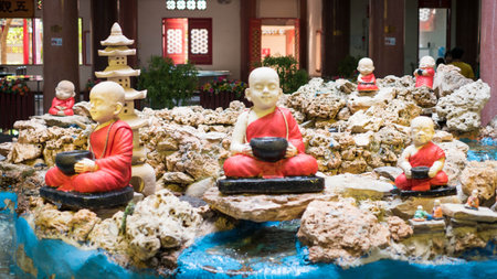 Monks Sculptureの写真素材