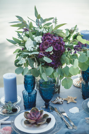 wedding decoration in sea style