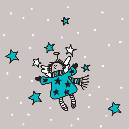 Greeting card vector illustration のイラスト素材