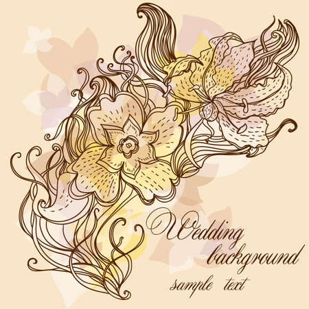 Floral backgroundsのイラスト素材