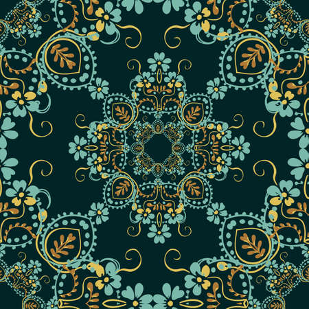 Seamless floral backgroundのイラスト素材