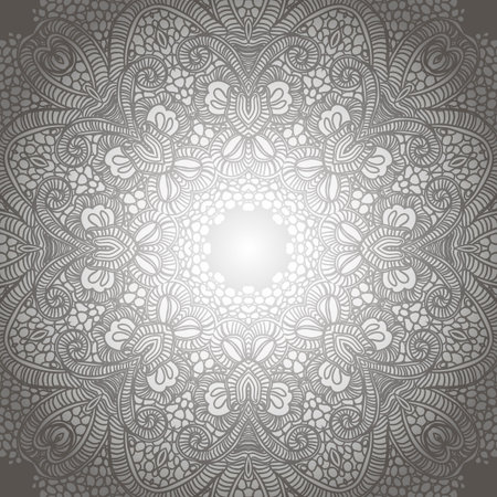 Vector ornamental round laceのイラスト素材