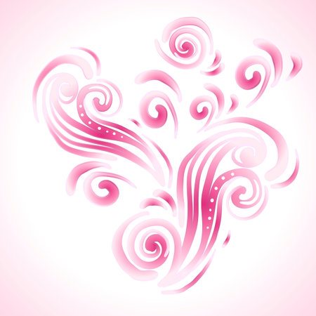 Vintage background with swirls ornamentsのイラスト素材