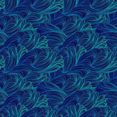 Seamless abstract pattern, waves background, wallpaper