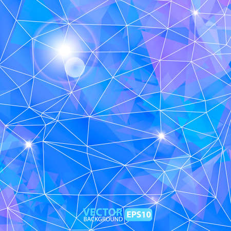 Abstract geometric background with explosionのイラスト素材