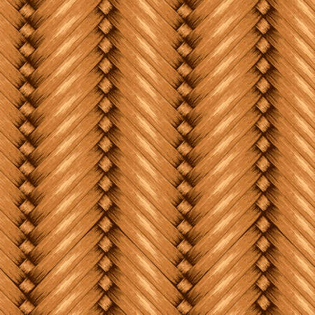 Wicker Seamless Background, Wooden Basket Texturedのイラスト素材
