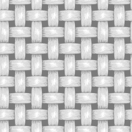 Wicker Seamless Background, Wooden Basket Texturedのイラスト素材