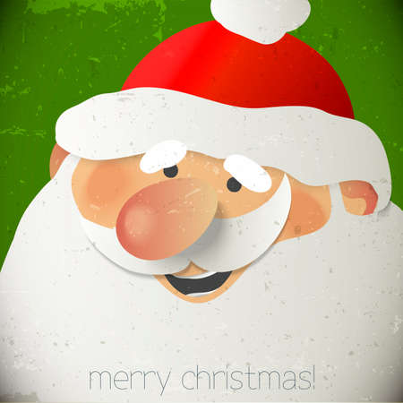 Santa Claus Vector Greeting Cardのイラスト素材