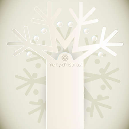 New Year snowflakes Vector greeting cardのイラスト素材