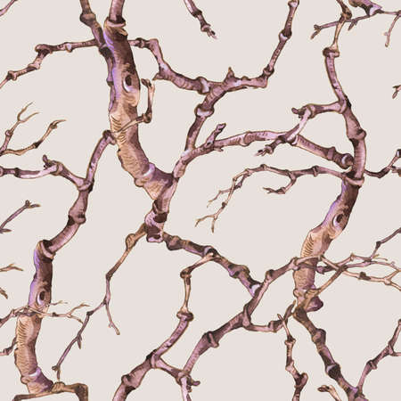 Watercolor winter vintage botanicalの写真素材