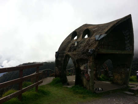 The death road in Bolivia, South America.の写真素材